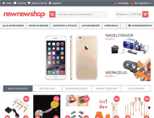 Tablet Screenshot of newnewshop.ch